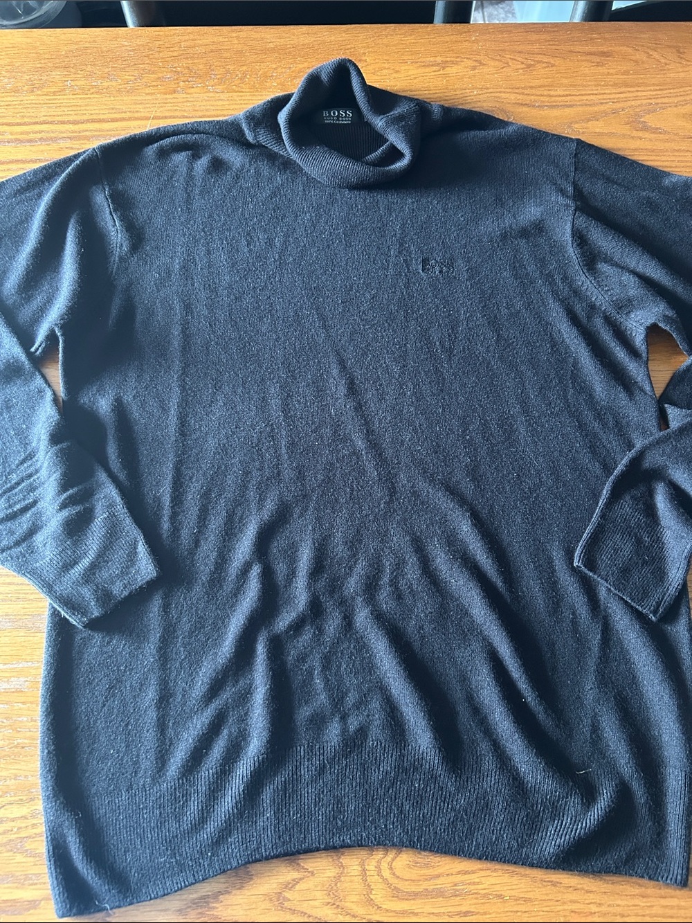 Flawless BOSS Hugo Boss 100% Cashmere Knit Sweater XXXL Black Pullover Luxury